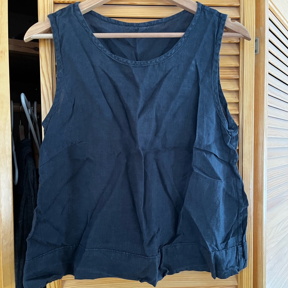 Handmade linen tank top